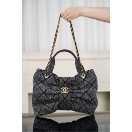 [팬더] 샤넬 25 위시드 데님 보우 백 블랙