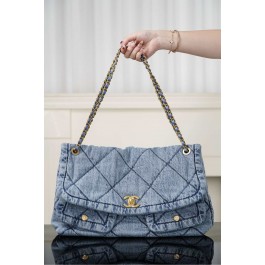 [팬더] 샤넬 25 워시드 데님 플랩 백