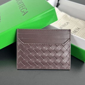 [징] 보테가 베네타 인트레치아토 피콜로 카드 케이스 다크 바롤로 11*8