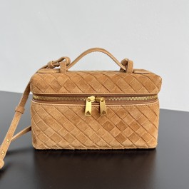 [징] 보테가 베네타 인트레치아토 스웨이드 베니티 케이스 앰버 22*12*5