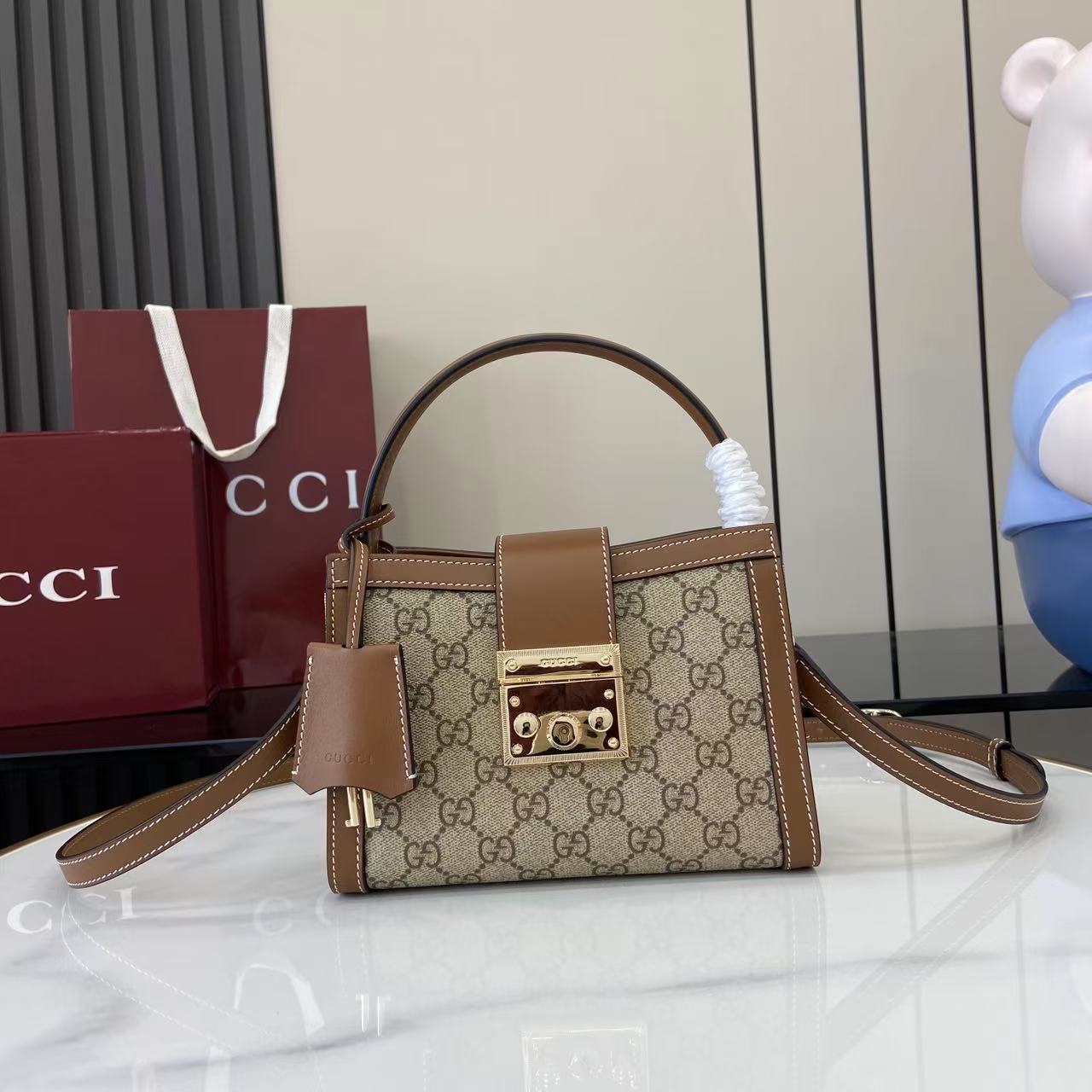 [리틀피쉬] 구찌 패들락 탑 핸들백 20*13.5*8