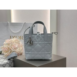 [팬더샵] 디올 뚜주흐 버티컬 토트백 플라시드 블루 스몰 16*18*12