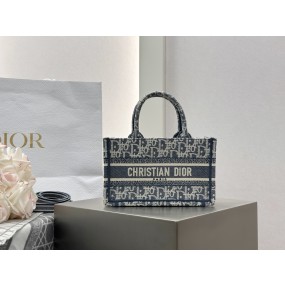 [팬더샵]디올 북 토트 미니백 블루 트왈 드주이 자수 21*13*7