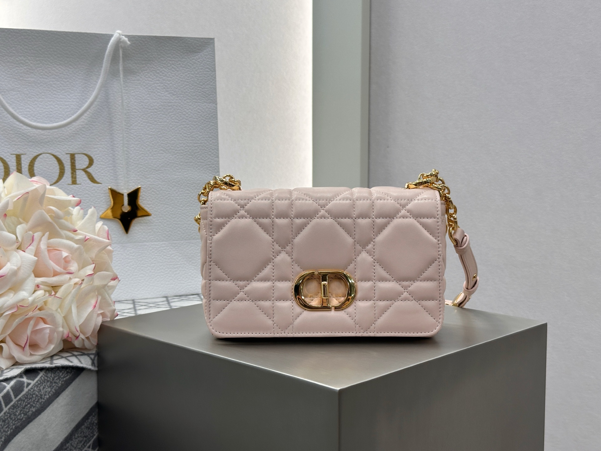 [팬더샵] 디올 카로백 핑크 서플 까나쥬 스몰 20*13*7