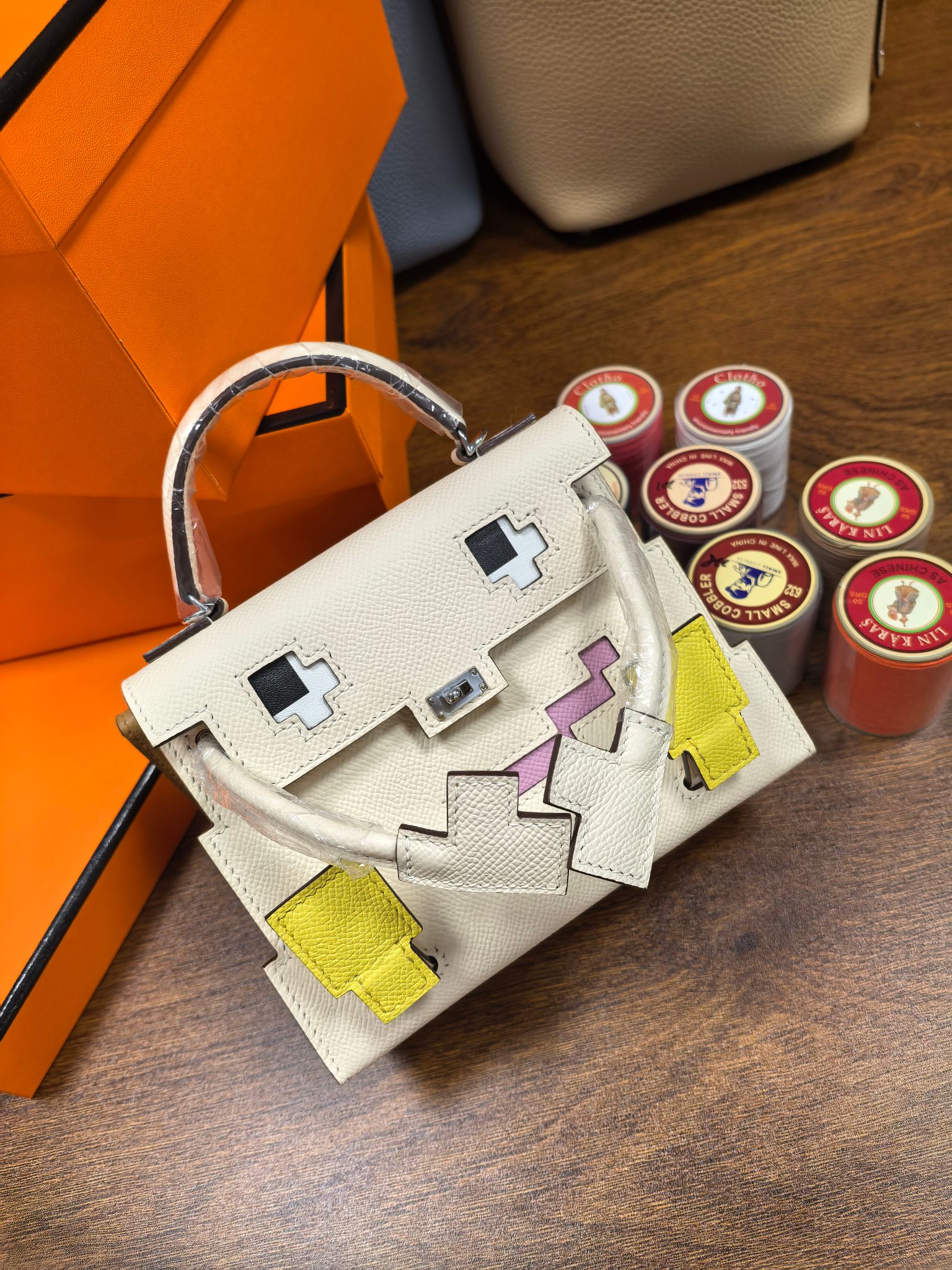 [다바오] 에르메스 켈리 돌 픽토백 18*8*13