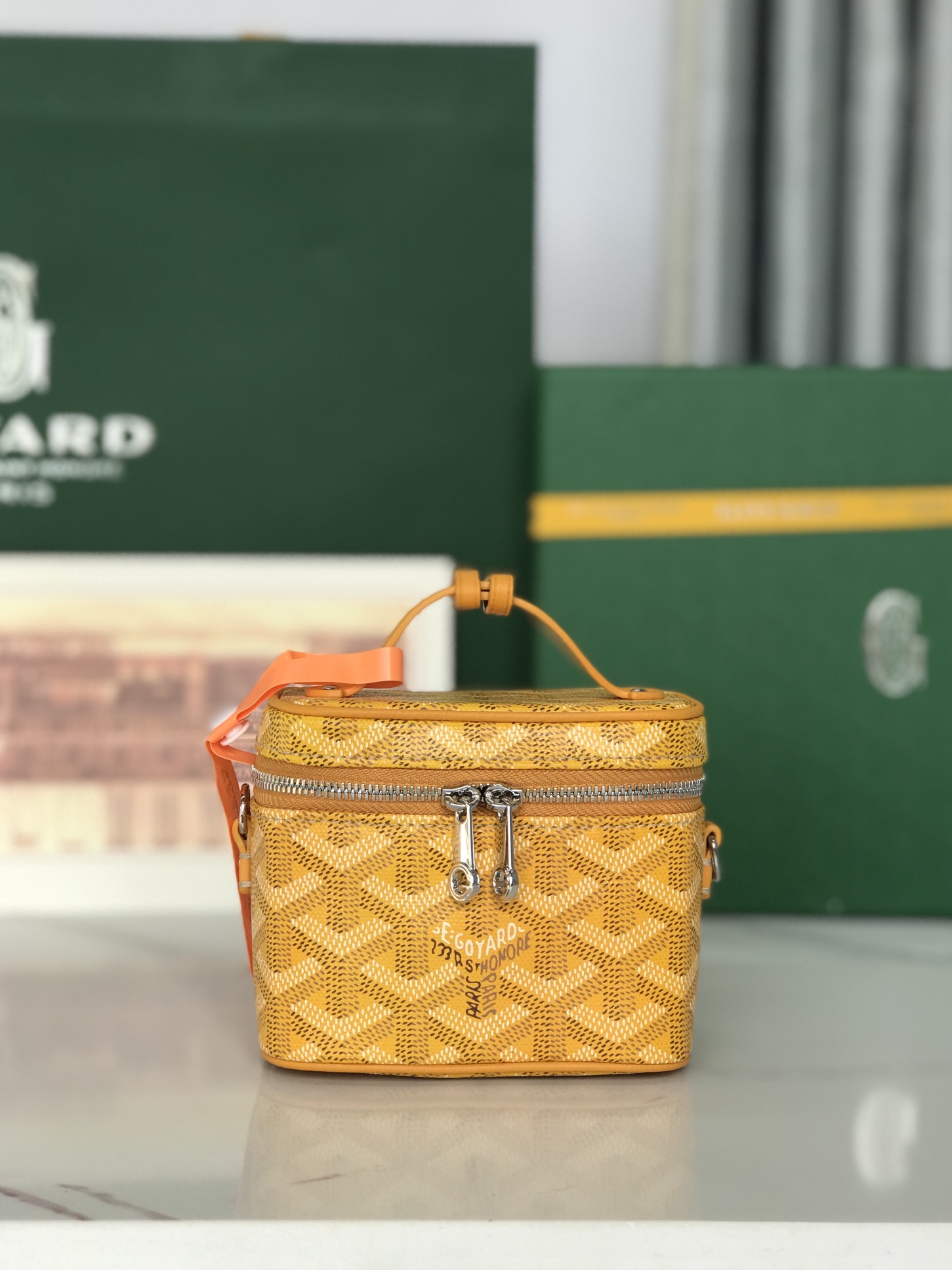 고야드 뮤즈 나노 바니티 케이스 옐로우 11*6*9