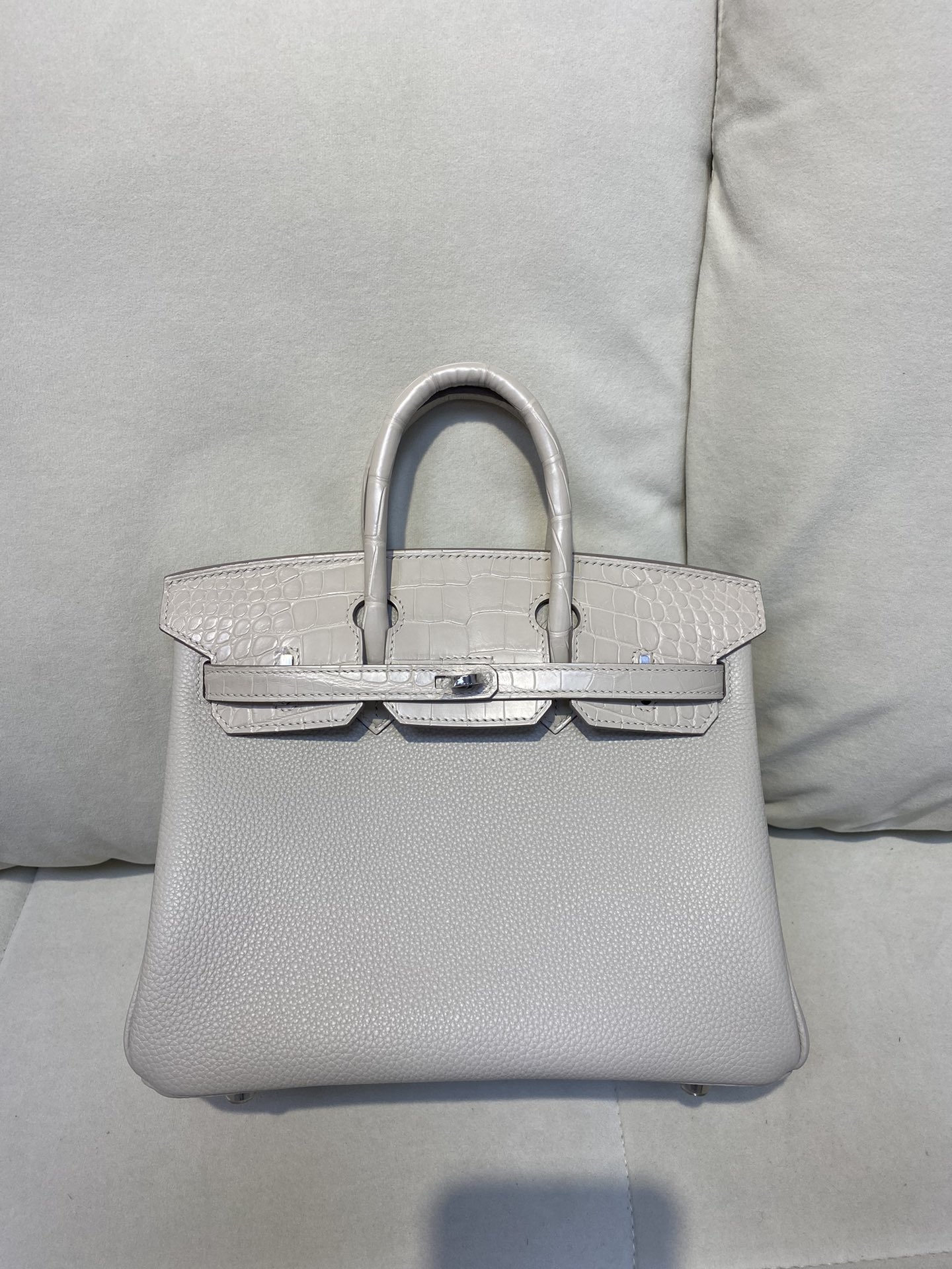 [다바오] 에르메스 버킨25 악어가죽 핸드백 25*
