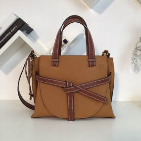 [나나] 로에베 게이트 탑 핸들백 브라운 30*12*23