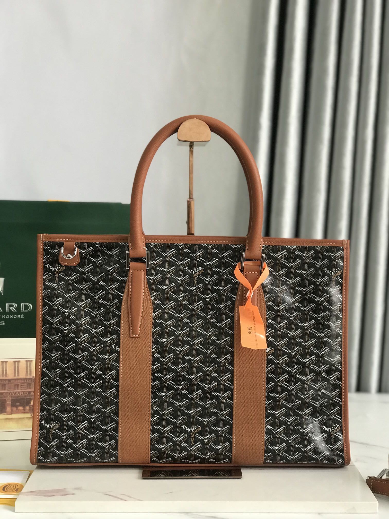 고야드 모르방 도큐먼트 케이스 블랙 탄 39*6.5*29