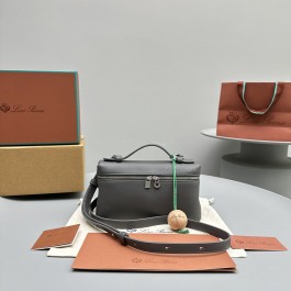 [세터] 로로피아나 엑스트라 크로스백 그레이 19*7*12