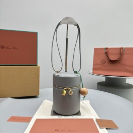 [세터] 로로피아나 엑스트라 케이스 미디엄 숄더백 그레이 16*12