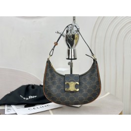 [팬더] 셀린느 트리옹프 카프스킨 숄더백  브라운 22*7.5*17