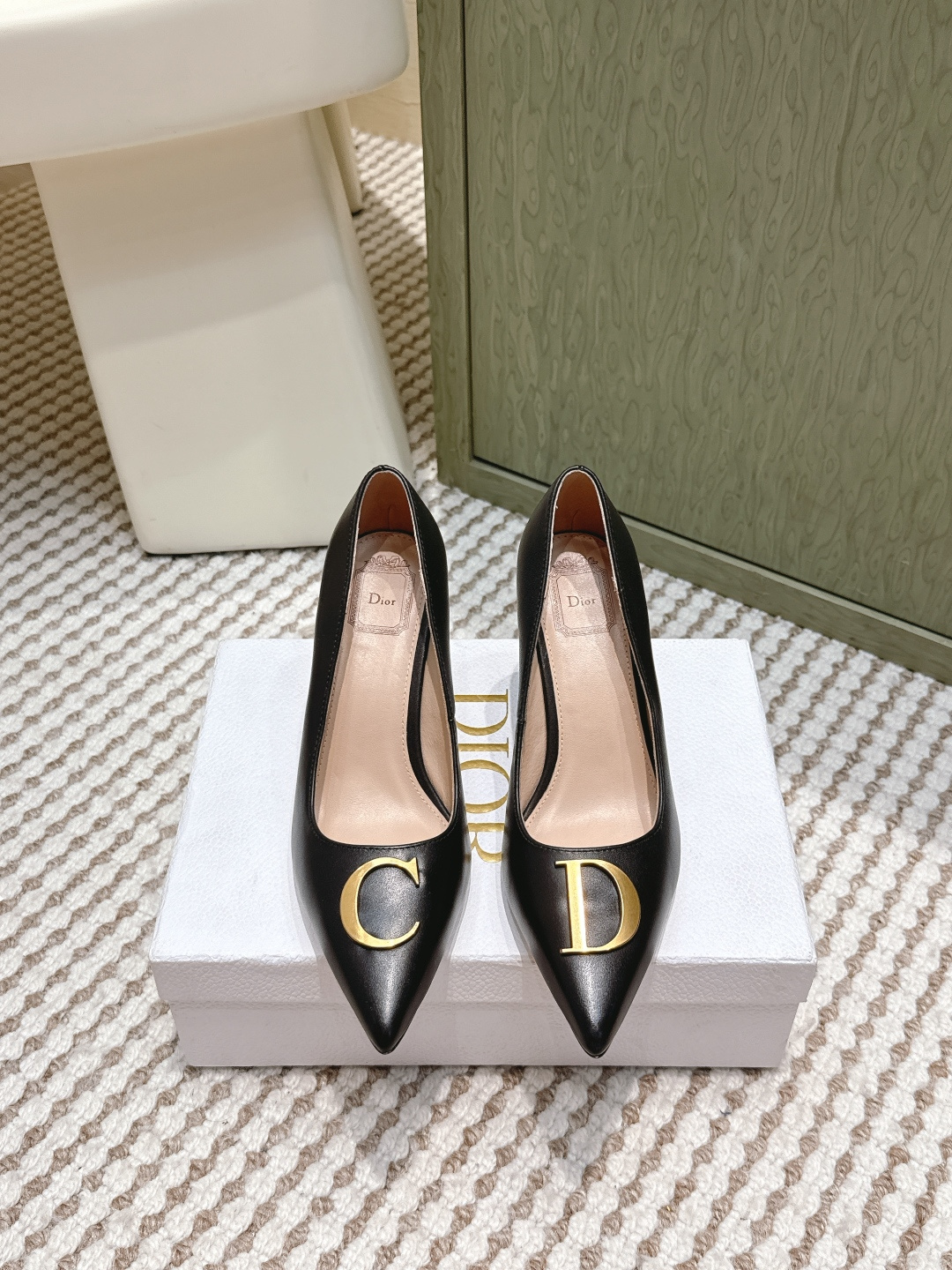 [제이드] 디올 펌프스 구두 블랙 *8