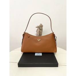 [블랙프라임] 프라다 에메 숄더 백 브라운 39*23*12