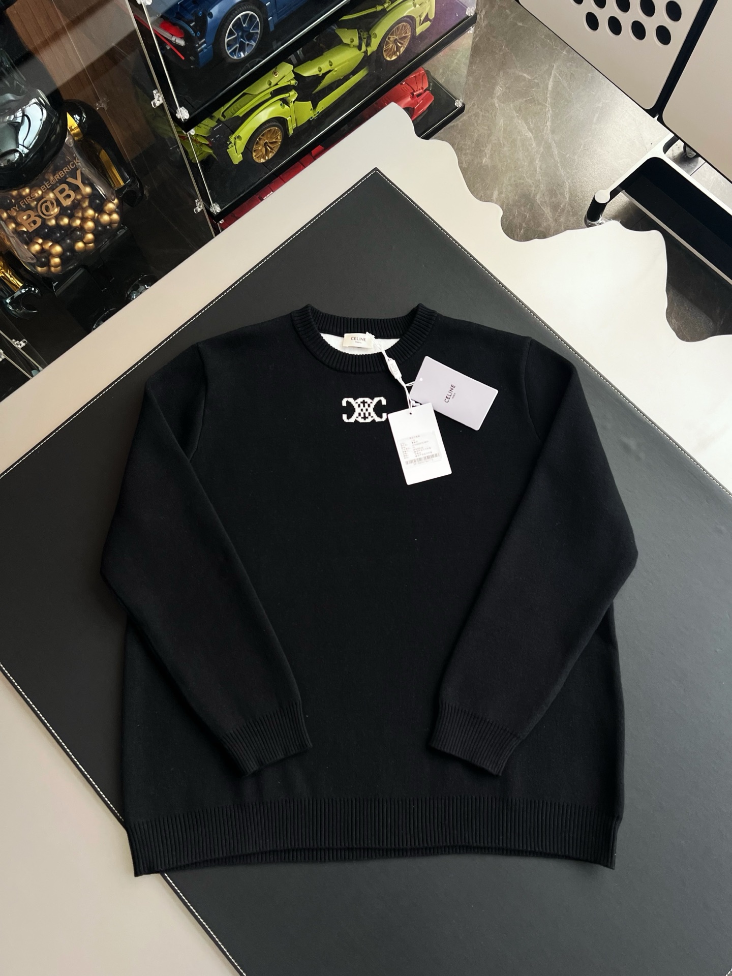 [마스터샵] 셀린느 크루넥 스웨터 블랙